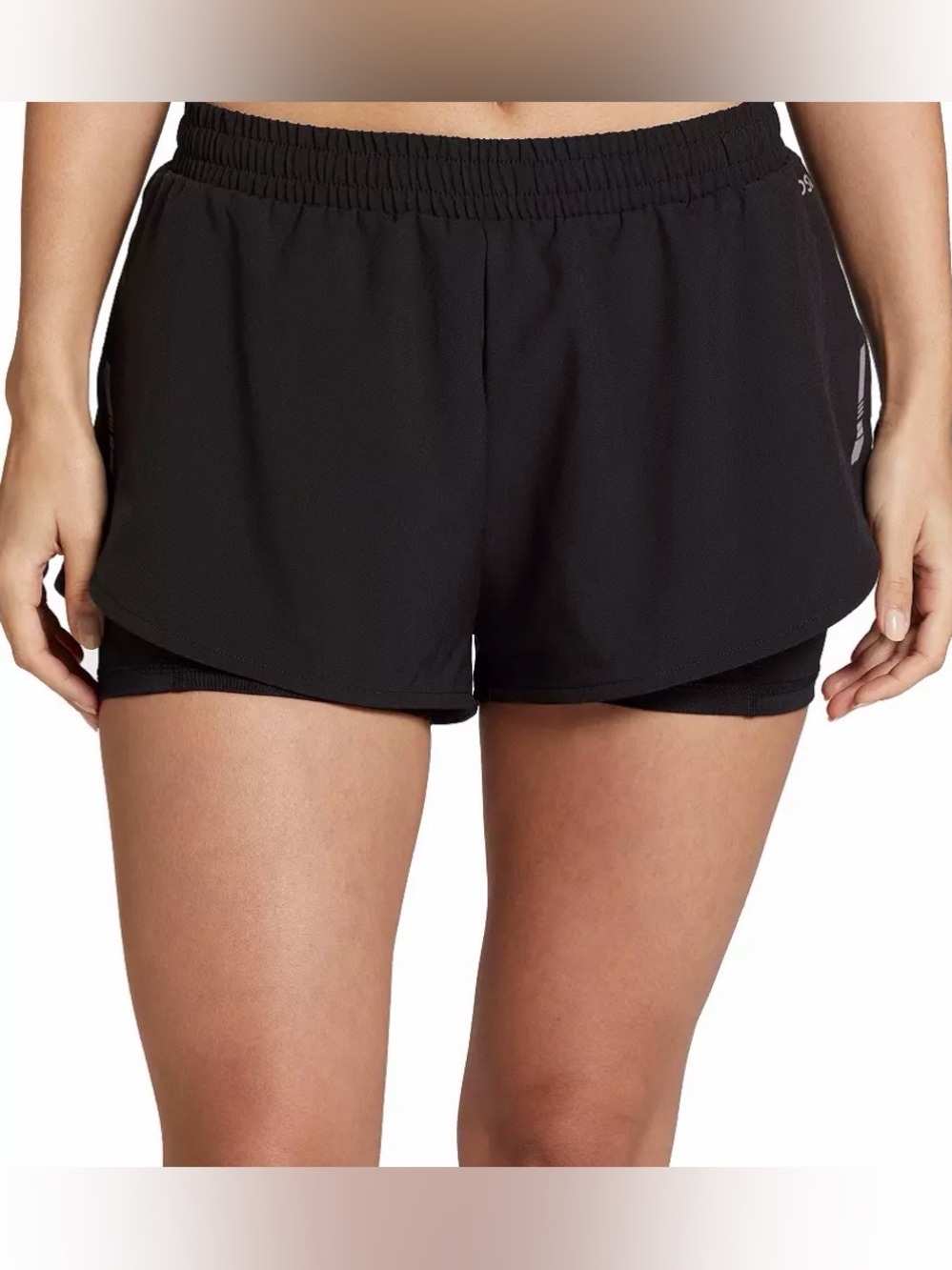 DSG Women's 3" 2-in-1 Shorts black & white XL new with tags!!